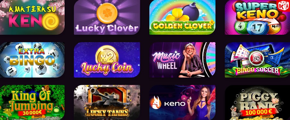 Ricky casino lottery and bingo games