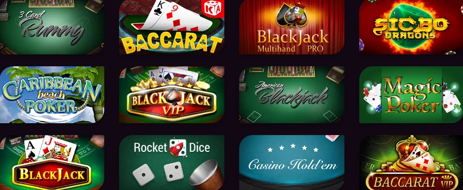 Ricky Online casino table games